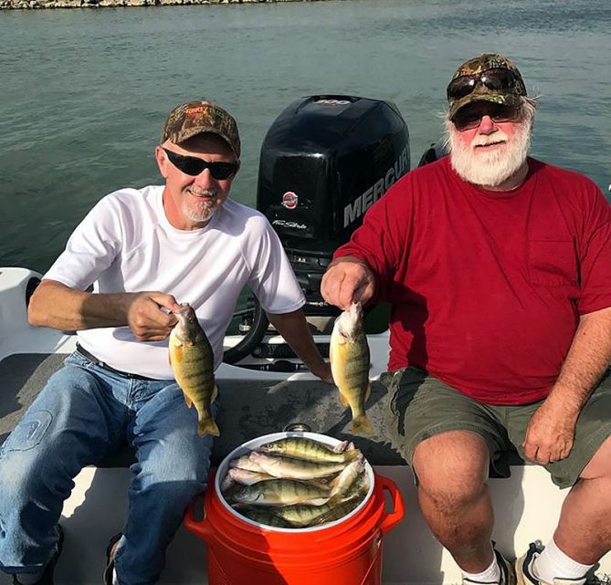 Perch charter fishing