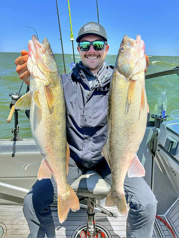 Lake Erie Walleye Fishing with Nibble This Charters