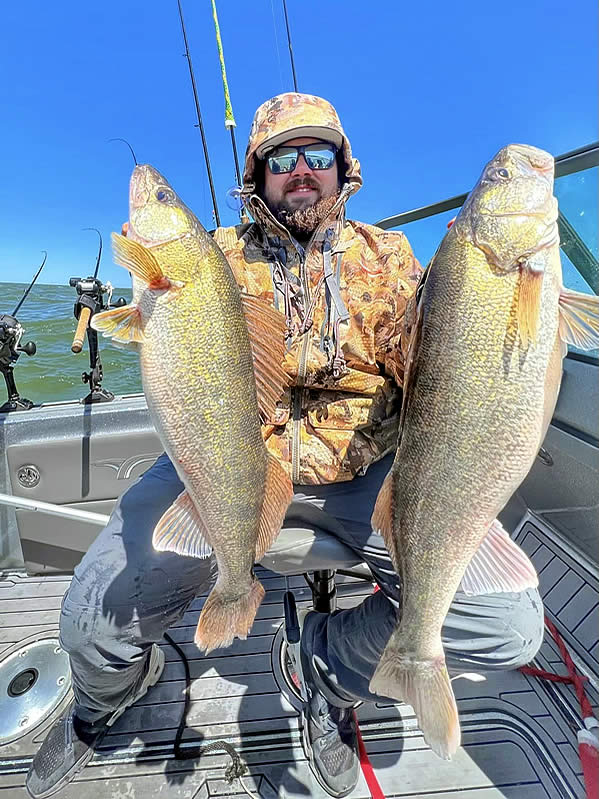 Lake Erie Walleye Fishing with Nibble This Charters